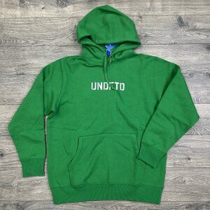 Undefeated Barrel Pullover Hoodie Size Large Mens Green Long Sleeve